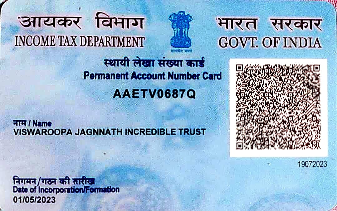 VJItrust PAN Card